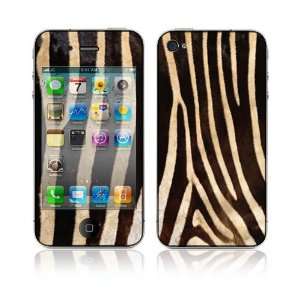    Apple iPhone 4G Decal Vinyl Skin   Zebra Print 