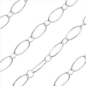 Sterling Silver Delicate Long Short Oval Chain 5.2x2.8mm Bulk By The 