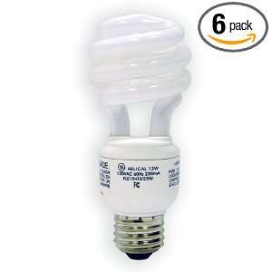   Energy Smart Soft White Spiral T3 Light Bulb 6 Pack