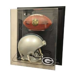  Green Bay Packers Full Size Helmet and Football Display 