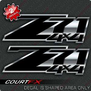 Z71 Black Silverado 4x4 Decal Sticker Set  Sports 