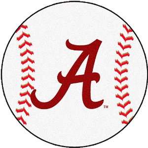  Fanmats Alabama Crimson Tide Baseball Shaped Mat Sports 