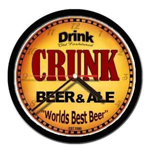  CRUNK beer and ale cerveza wall clock 