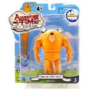  Adventure Time 5 Inch Action Figure Finn in Jake Suit 