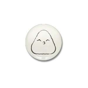  Kissy Onigiri Funny Mini Button by  Patio, Lawn 