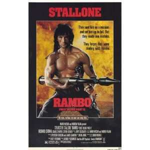  Rambo First Blood Part 2 PREMIUM GRADE Rolled CANVAS Art 