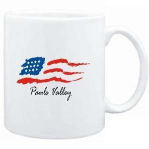  Mug White  Pauls Valley   US Flag  Usa Cities Sports 