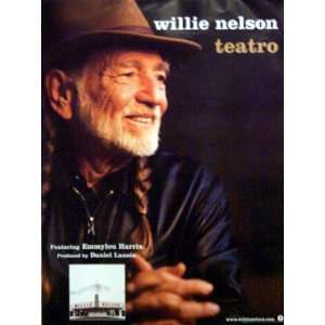  WILLIE NELSON Teatro Poster 18x24 