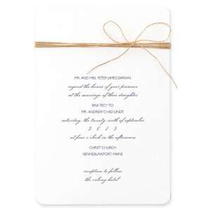  Violette with French Flap envelopes Wedding Invitations 