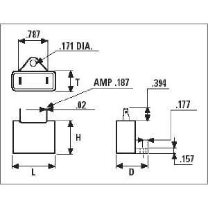 494 00047) Capacitor 1.2 mfd/250v  Industrial 