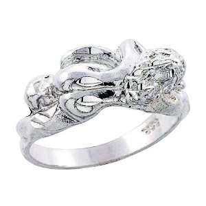 Sterling Silver Wedding & Engagement Ring Making Love Nugget Ring For 