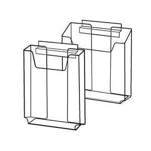  D01960S 4x6    Slatwall Single Pocket, 4 1/8 w 