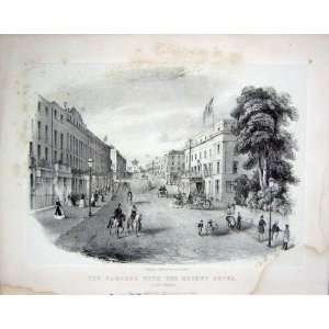 1850 Parades Regent Hotel Leamington Brandard Engraving 