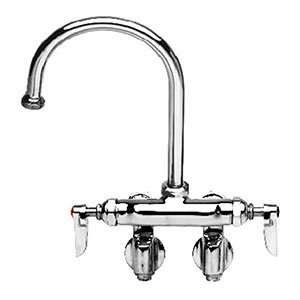 0343 Wall Mounted Double Mixing Faucet with Adjustable Centers 