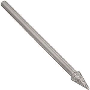 Brasseler NE 037 3.7mm Medium Diamond Grit Needle Bur with 3/32 