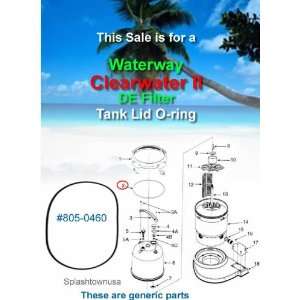   Waterway Cleawater II DE Filter Tank O ring 805 0460 