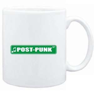  Mug White  Post Punk STREET SIGN  Music Sports 