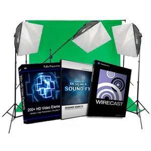  Essential Chromakey Broadcast Kit   Green Screen Camera 