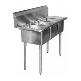 Compartment Sink Stainless Heavy Duty for C Store Deli by FSEQ 