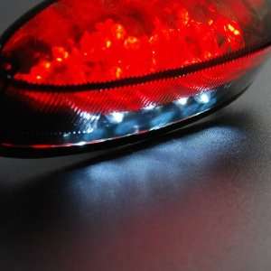  Cafe Racer Smoke Lens Red Brake Tail Light Turn Signals 