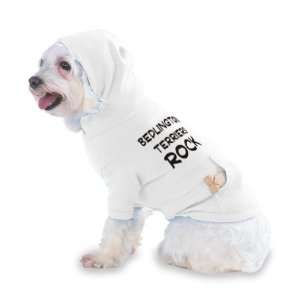 Bedlington Terriers Rock Hooded (Hoody) T Shirt with pocket for your 