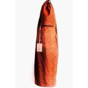  KushOasis OM101030 Rust Yoga Bag   OMSutra Saree Fabric 
