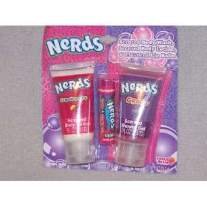  Nerds Scented Body Wash, Lotion and Flavored Lip Balm 