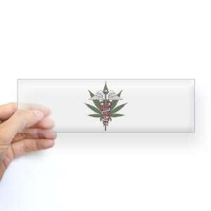  Bumper Sticker Clear Medical Marijuana Symbol Everything 