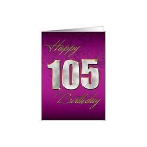 Bling Happy Birthday   105th Card Toys & Games