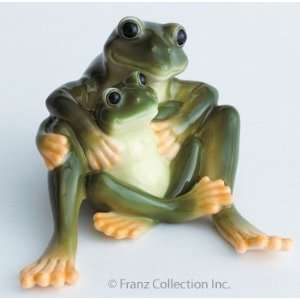  Mother & Daughter Frog Figurine