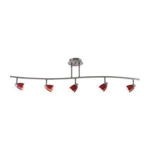  Cal Lighting SL 954 5 BS/RDS 5 Light Serpentine Track 