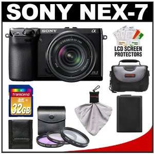 Sony Alpha NEX 7 Digital Camera Body & E 18 55mm OSS Lens (Black) with 