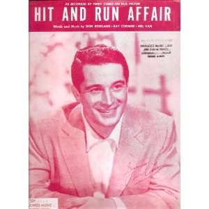  Sheet Music Hit And Run Affair Perry Como 210 Everything 