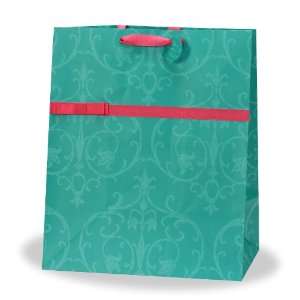   Gift Bag, Turquoise, 16 Wide x 19 High x 10 Deep, 12 Pack of Bags