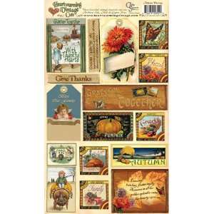    Heartwarming Vintage Cuts 7X12 Sheet Autumn Bles