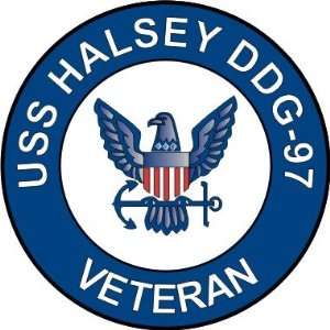 US Navy USS Halsey DDG 97 Ship Veteran Decal Sticker 3.8 