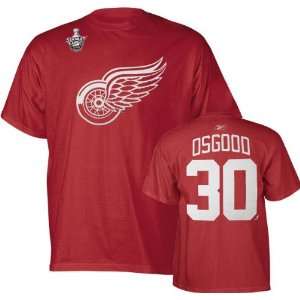  Chris Osgood Reebok Red Name and Number Detroit Red Wings 