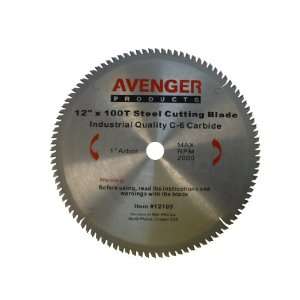 Avenger AV 12100 Steel Cutting Saw Blade, 12 inch by 100 tooth,1 inch 