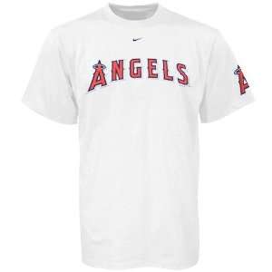 Nike Anaheim Angels White Practice T shirt  Sports 