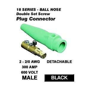  Leviton 18D22 E Male Plug, Detachable, Double Set Screw, 2 