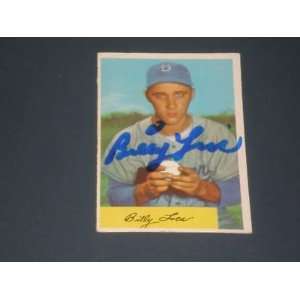 Dodgers Billy Loes Signed 1954 Bowman Card #42 JSA  Sports 