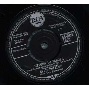Three UK import 45 rpm records by ELVIS PRESLEY 1. MY WISH CAME TRUE 