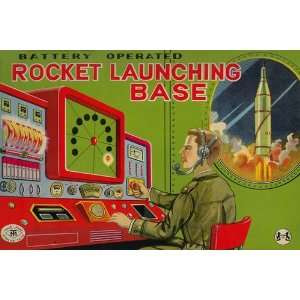  Rocket Launching Base 1950 12 x 18 Poster