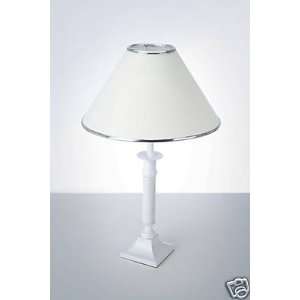  12 H WHITE TABLE LAMP L180 2W