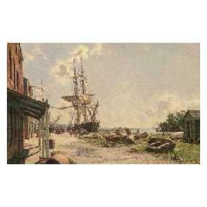   John Stobart   Georgetown, Vessels at the Wharf 1842