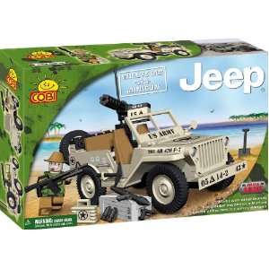   Blocks Small Army #24113 Jeep Willys MB with Minigun Toys & Games