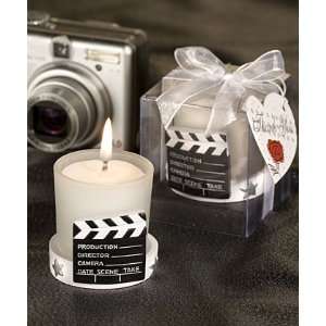 Clapboard Candle Favor (Set of 40)   Wedding Party Favors  