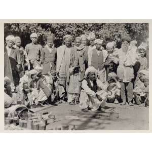  1928 Pakistani Snake Handler Market Peshawar Pakistan 