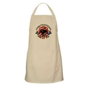  Apron Khaki Firefighters Fire Fighters Wife with 