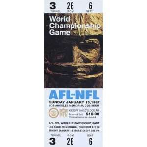 Collectible Phone Card 10m Super Bowl 1967 1970 Ticket Replicas 1st 